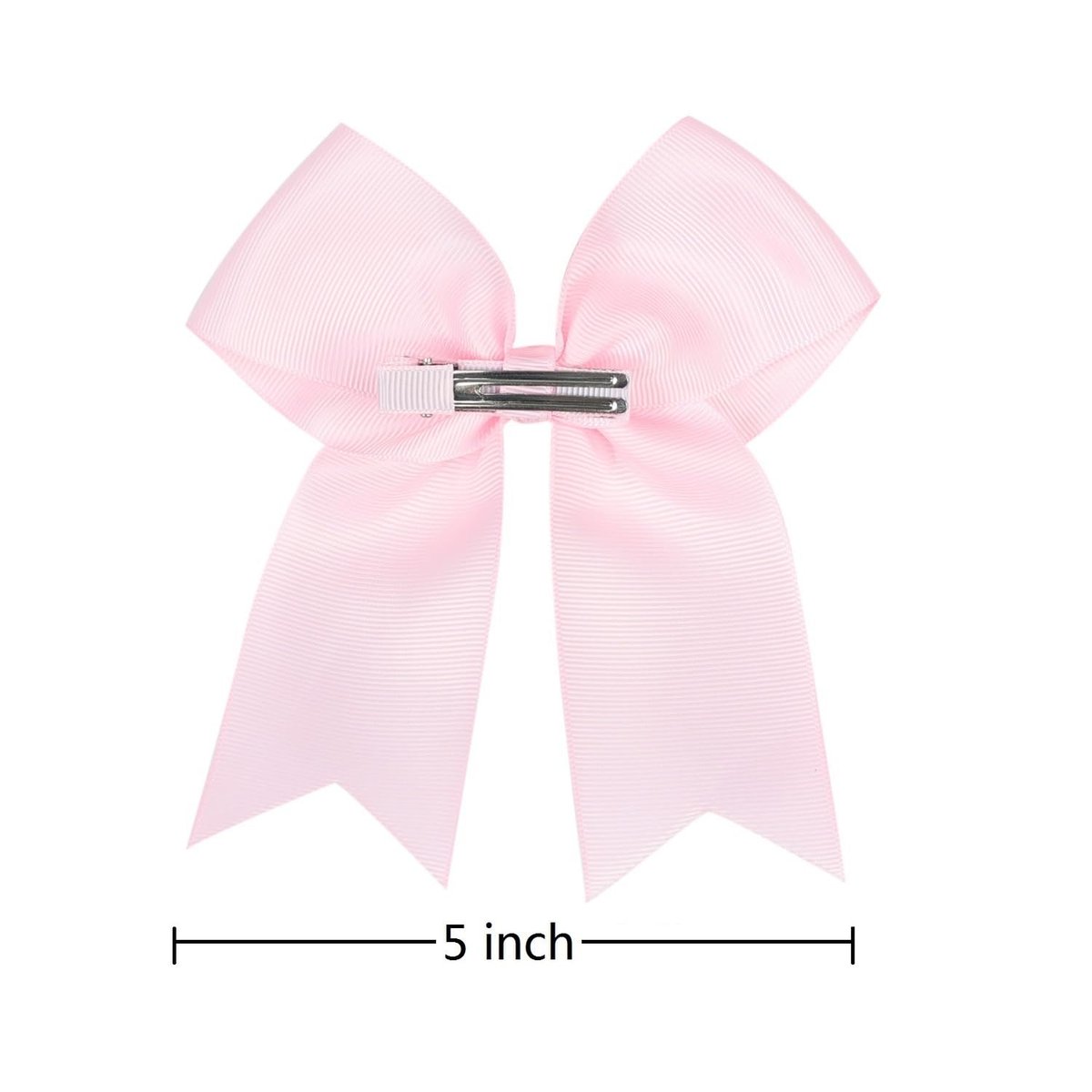 12-Pcs 5-Inch Large Grosgrain Ribbon Cheer Bows with Alligator Hair Clips - Stylish Hair Accessories for Little Girls, Teens, and Cheerleaders - görsel 7