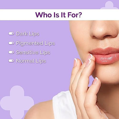 The Derma Co 1% Kojic Acid Lip Balm with Alpha Arbutin & Hyaluronic Acid – Treats Pigmentation, Moisturizes Lips, Off White, Travel Friendly, for Dark & Pigmented Lips, 4.5 g