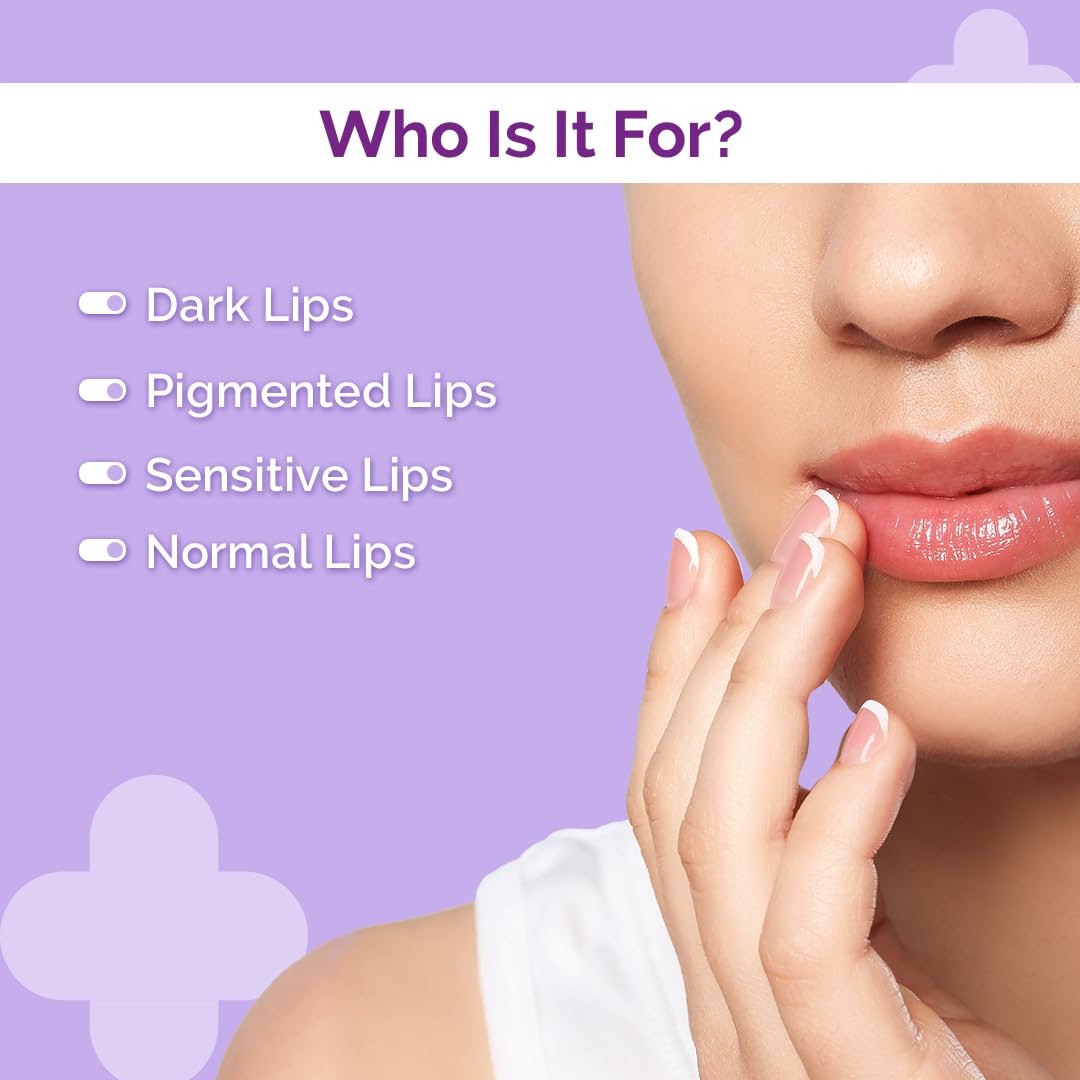 The Derma Co 1% Kojic Acid Lip Balm with Alpha Arbutin & Hyaluronic Acid – Treats Pigmentation, Moisturizes Lips, Off White, Travel Friendly, for Dark & Pigmented Lips, 4.5 g - görsel 3