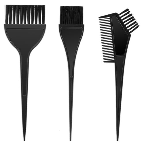 3Pcs Professional Salon Hair Color Applicator Kit - Hair Tint Dyeing Brush Set for Coloring and Dyeing - görsel 2