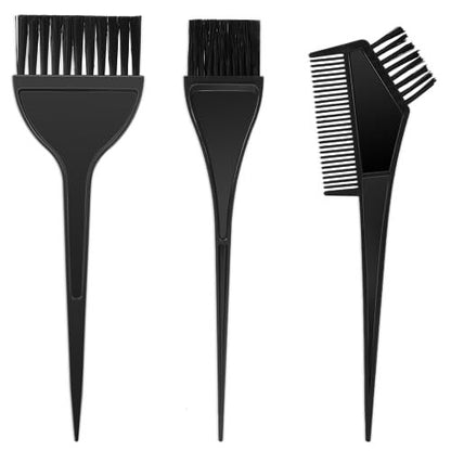 3Pcs Professional Salon Hair Color Applicator Kit - Hair Tint Dyeing Brush Set for Coloring and Dyeing