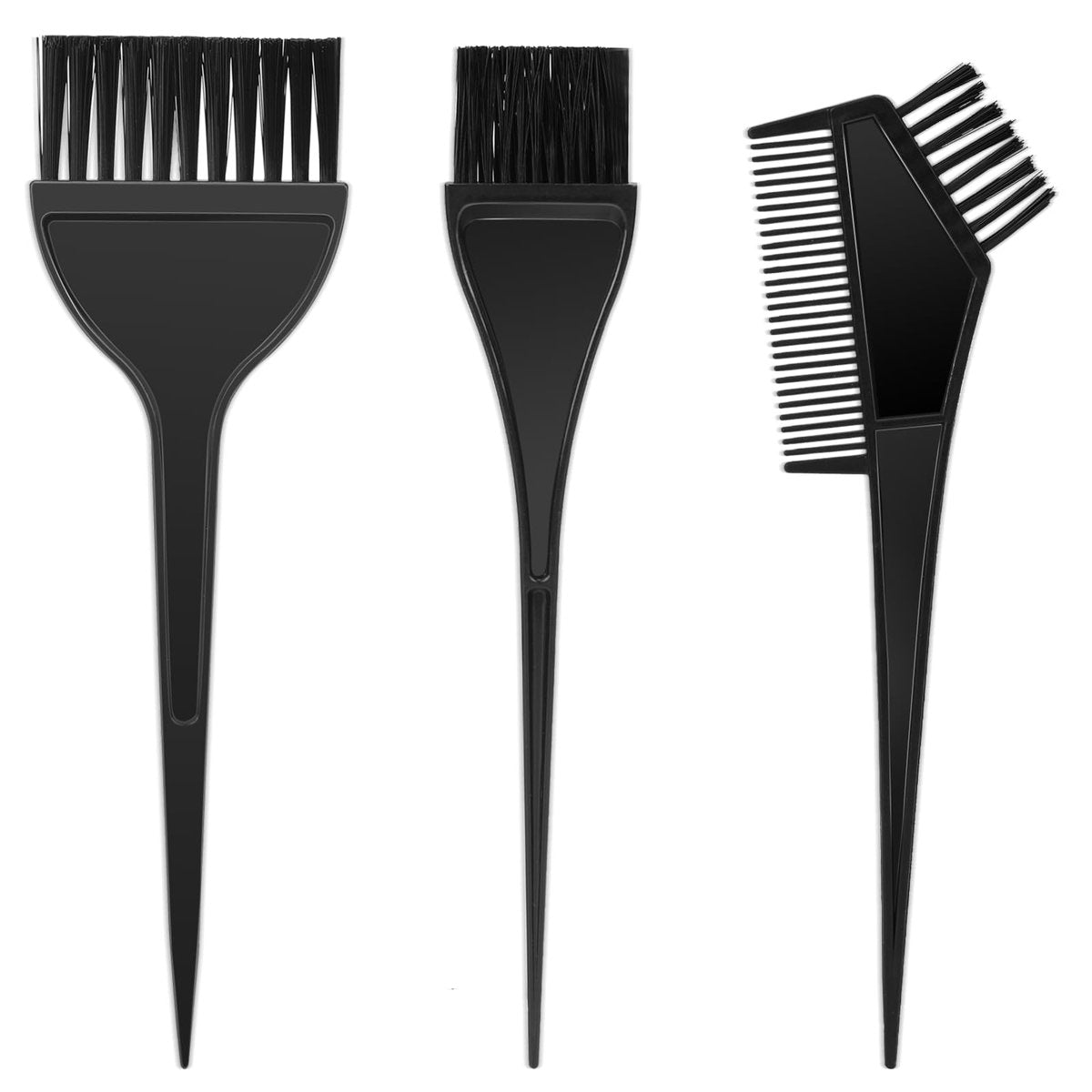 3Pcs Professional Salon Hair Color Applicator Kit - Hair Tint Dyeing Brush Set for Coloring and Dyeing - görsel 1