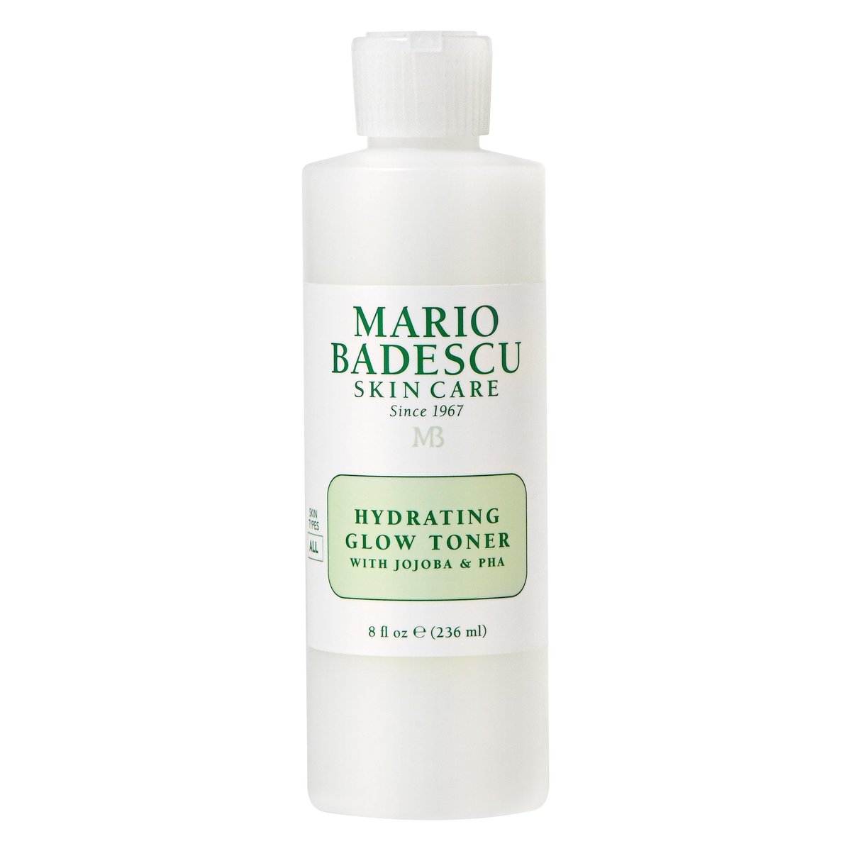 Mario Badescu Hydrating Glow Toner with Jojoba & PHA – Brightening & Rejuvenating Facial Toner for Luminous Skin, Cooling Sensation, 8 Fl Oz Avelisse