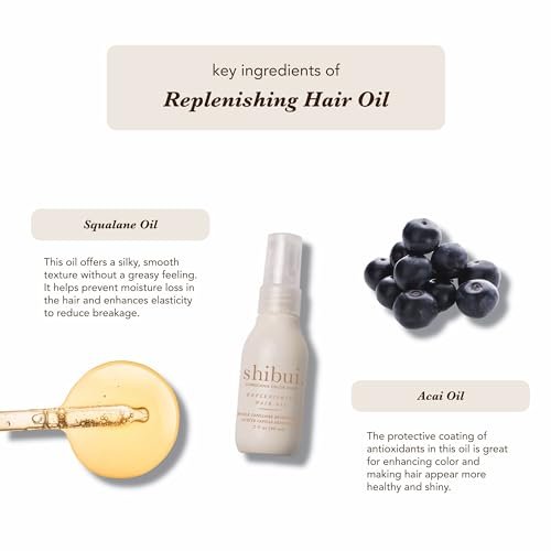 Shibui Replenishing Hair Oil – Moisturizing & Frizz Control, Vegan & Sulfate-Free, 2 Fl Oz Avelisse