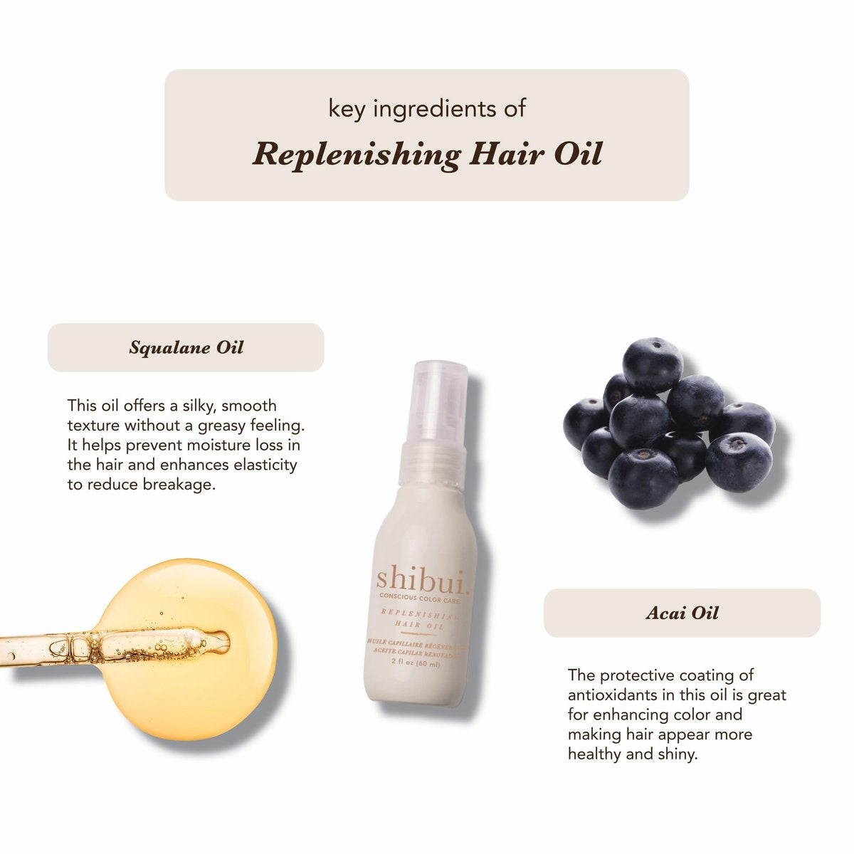 Shibui Replenishing Hair Oil – Moisturizing & Frizz Control, Vegan & Sulfate-Free, 2 Fl Oz Avelisse