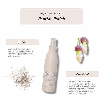 SHIBUI Peptide Polish Anti Humidity Treatment - Heat-Activated Shine & Color Protection, Vegan & Sulfate-Free, 6.5 Fl Oz Avelisse