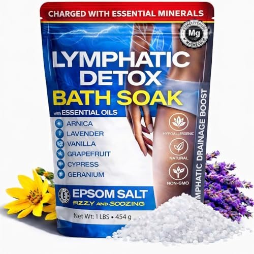 Bruizex Arnica Montana Bath Salts - Epsom Salt Soak for Lymphatic Drainage & Body Detox, Pain Relief & Post Surgery Recovery, 1 Lb Avelisse