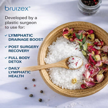 Bruizex Arnica Montana Bath Salts - Epsom Salt Soak for Lymphatic Drainage & Body Detox, Pain Relief & Post Surgery Recovery, 1 Lb Avelisse