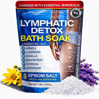Bruizex Arnica Montana Bath Salts - Epsom Salt Soak for Lymphatic Drainage & Body Detox, Pain Relief & Post Surgery Recovery, 1 Lb Avelisse