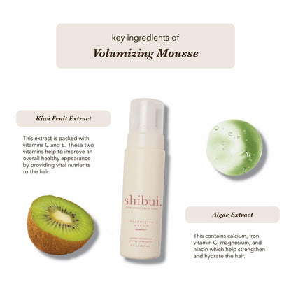 SHIBUI Volumizing Mousse: Weightless Lift & Color Protection for Fine to Medium Hair, Vegan & Sulfate-Free (7 Fl Oz) Avelisse