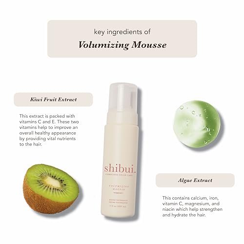 SHIBUI Volumizing Mousse: Weightless Lift & Color Protection for Fine to Medium Hair, Vegan & Sulfate-Free (7 Fl Oz) Avelisse