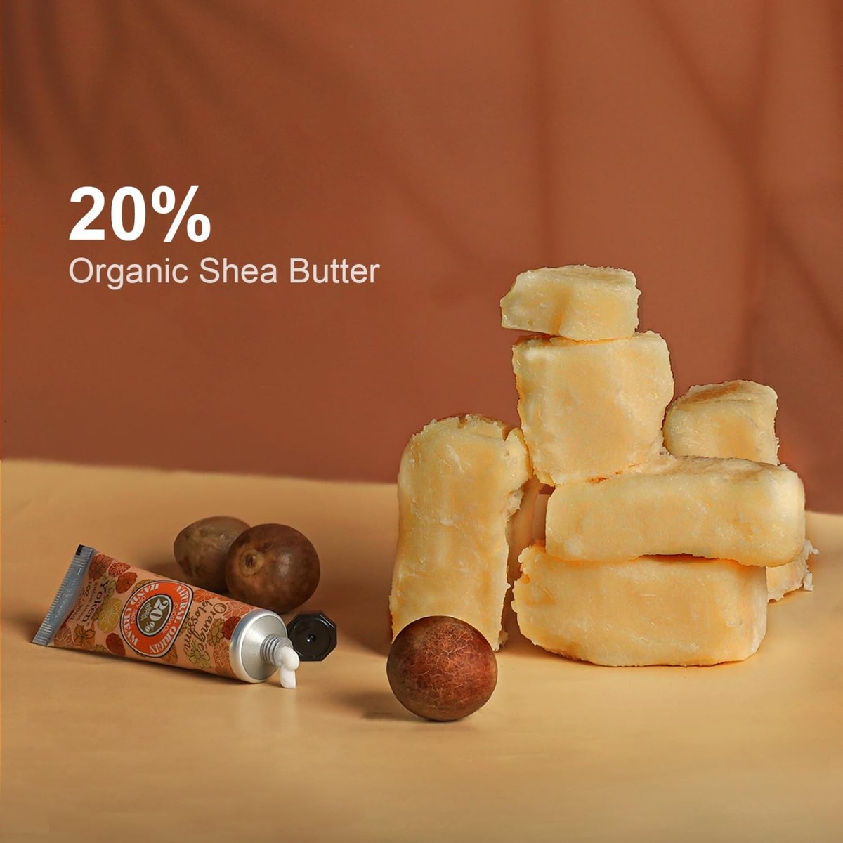 Yoken 20% Shea Butter Hand Cream Gift Set – 6-Piece Tin Set with Almond, Citrus Verbena & Floral Scents, 6 x 1 OZ - görsel 5