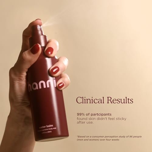 HANNI Water Balm Hydrating Body Mist - Moisturizer Spray with Hyaluronic Acid for All Skin Types, Lotion Replacement, 200 mL / 6.76 fl oz Avelisse