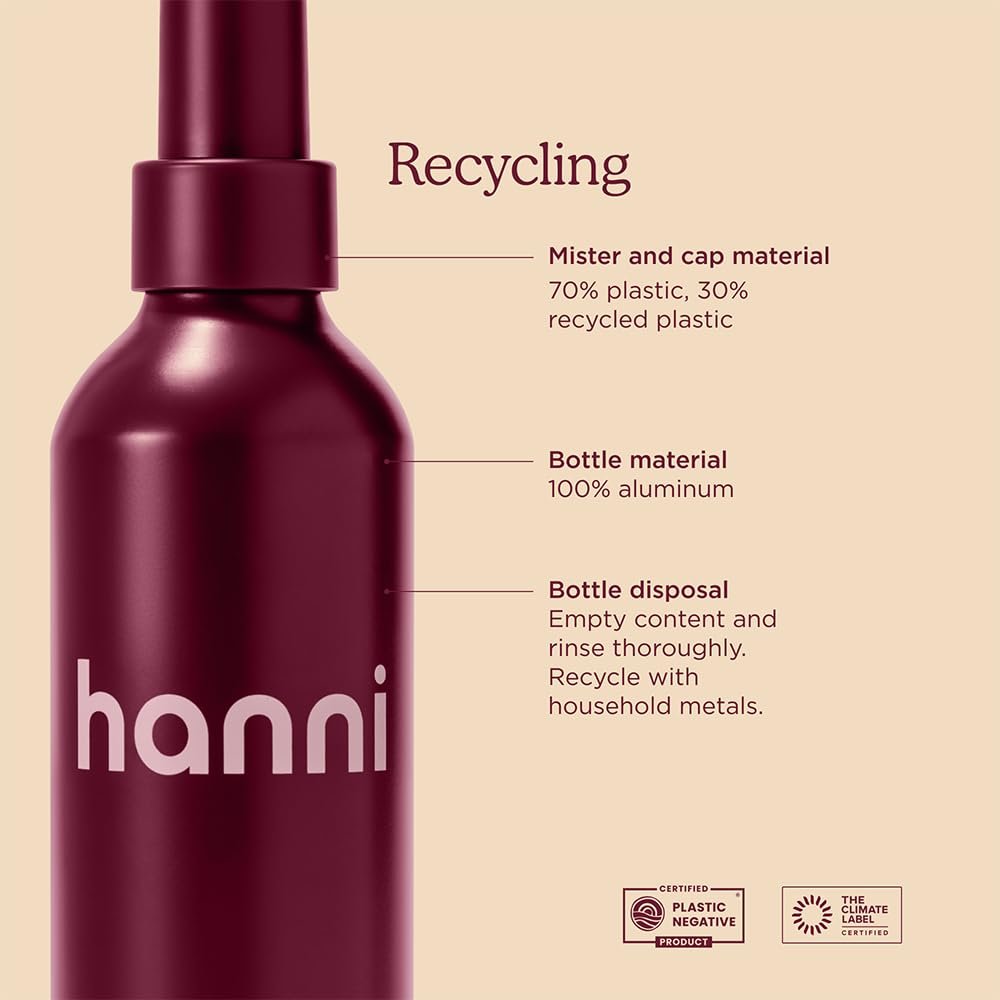 HANNI Water Balm Hydrating Body Mist - Moisturizer Spray with Hyaluronic Acid for All Skin Types, Lotion Replacement, 200 mL / 6.76 fl oz Avelisse