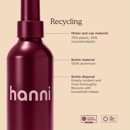 HANNI Water Balm Hydrating Body Mist - Moisturizer Spray with Hyaluronic Acid for All Skin Types, Lotion Replacement, 200 mL / 6.76 fl oz Avelisse