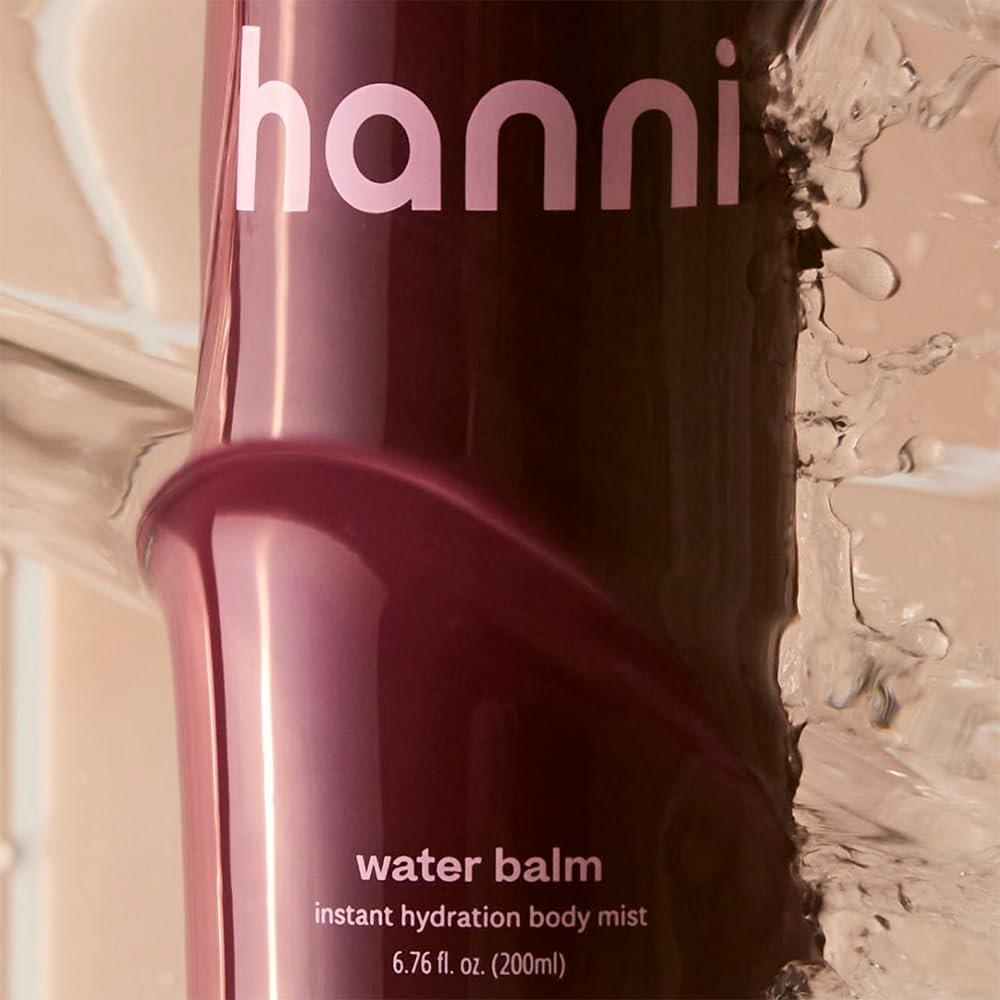 HANNI Water Balm Hydrating Body Mist - Moisturizer Spray with Hyaluronic Acid for All Skin Types, Lotion Replacement, 200 mL / 6.76 fl oz Avelisse