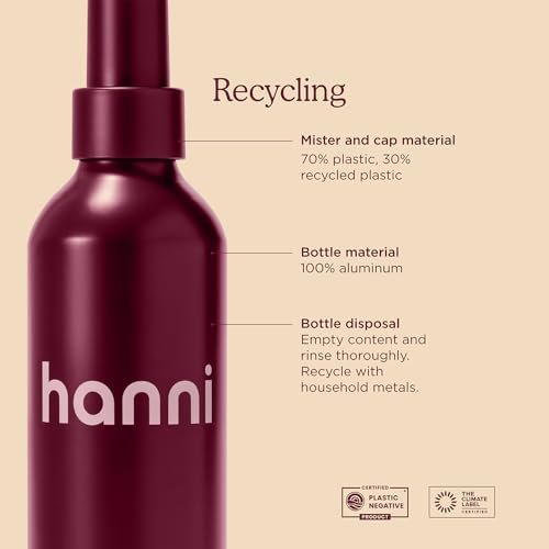 HANNI Water Balm Hydrating Body Mist - Moisturizer Spray with Hyaluronic Acid for All Skin Types, Lotion Replacement, 200 mL / 6.76 fl oz Avelisse