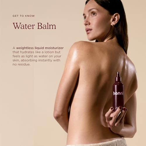 HANNI Water Balm Hydrating Body Mist - Moisturizer Spray with Hyaluronic Acid for All Skin Types, Lotion Replacement, 200 mL / 6.76 fl oz Avelisse