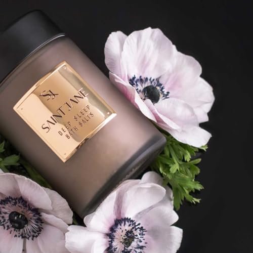 SAINT JANE Deep Sleep Bath Salts with Magnesium + Peptides | Luxury Floral-Infused Clean Skincare (12 oz) Avelisse