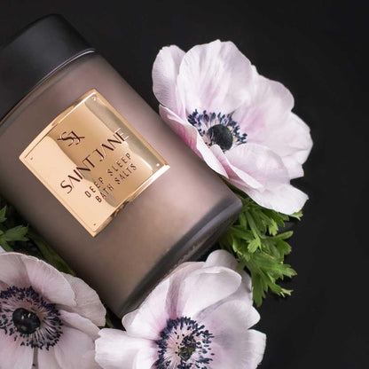 SAINT JANE Deep Sleep Bath Salts with Magnesium + Peptides | Luxury Floral-Infused Clean Skincare (12 oz) Avelisse