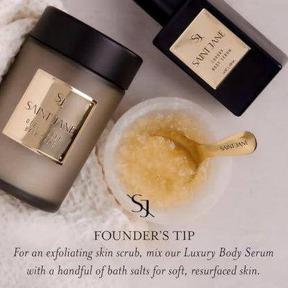 SAINT JANE Deep Sleep Bath Salts with Magnesium + Peptides | Luxury Floral-Infused Clean Skincare (12 oz) Avelisse