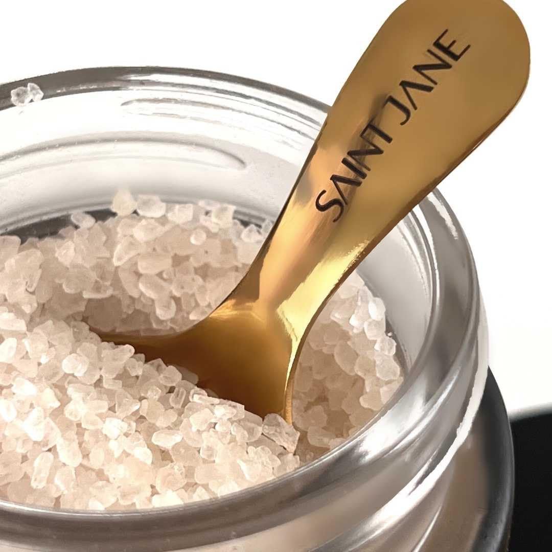 SAINT JANE Deep Sleep Bath Salts with Magnesium + Peptides | Luxury Floral-Infused Clean Skincare (12 oz) Avelisse