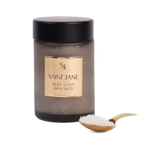 SAINT JANE Deep Sleep Bath Salts with Magnesium + Peptides | Luxury Floral-Infused Clean Skincare (12 oz) Avelisse