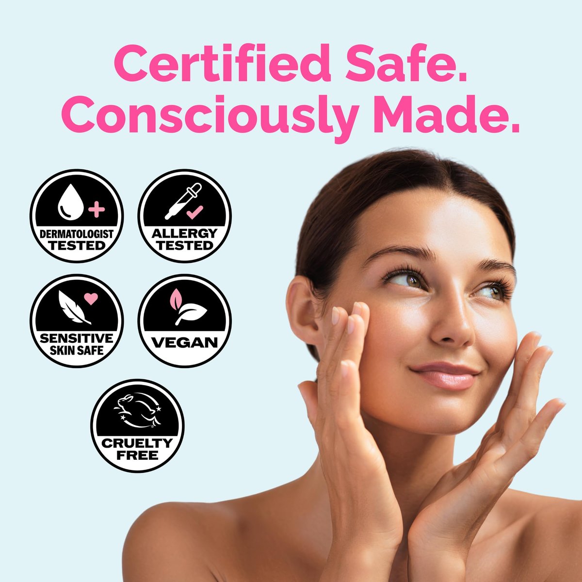 Elizabeth Mott Thank Me Later Disposable Face Towels – 100% Biobased Facial Washcloths for Cleansing, Makeup Removal & Skincare – Ultra-Soft, Lint-Free, Extra Absorbent for Sensitive Skin – 50 Count Avelisse
