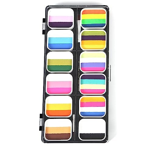 Vtrem Face Paint Kit for Adults – 35 Color Oil Palette & 3 Brushes Set, Washable Face Painting Pallet for Cosplay Clown Makeup, Masquerade - görsel 18