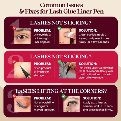 KLINQE Black Eyeliner Eyelash Glue Liner - Latex Free Magnetic Liner for Strip Lashes & Magnetic Eyelashes, Smudge Proof Strong Hold Avelisse