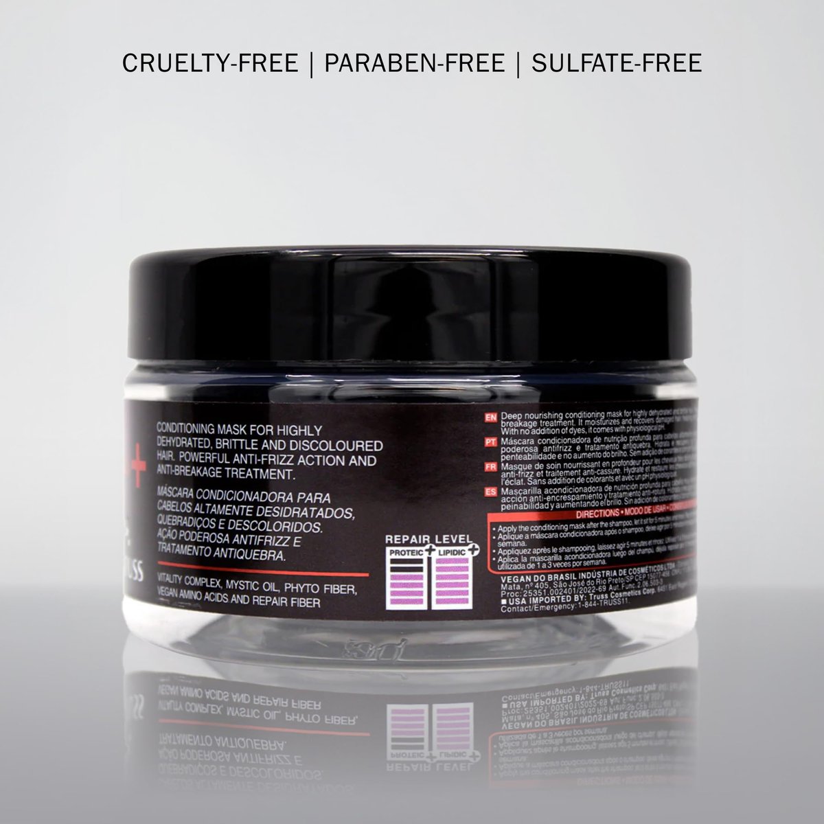 TRUSS Deluxe Prime + Mask - Deep Conditioning Hair Mask for Damaged Hair, 6.35 oz Avelisse