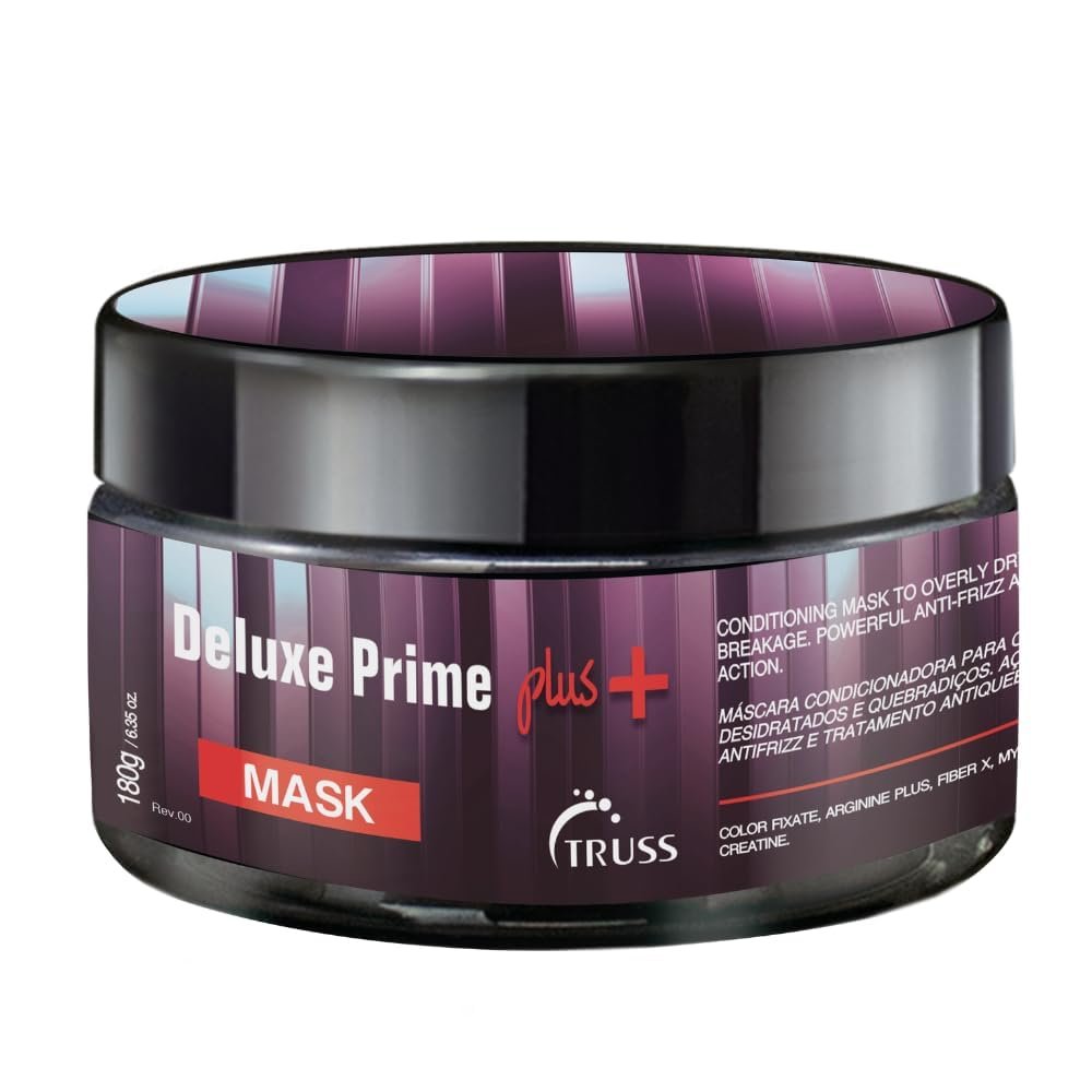 TRUSS Deluxe Prime + Mask - Deep Conditioning Hair Mask for Damaged Hair, 6.35 oz Avelisse