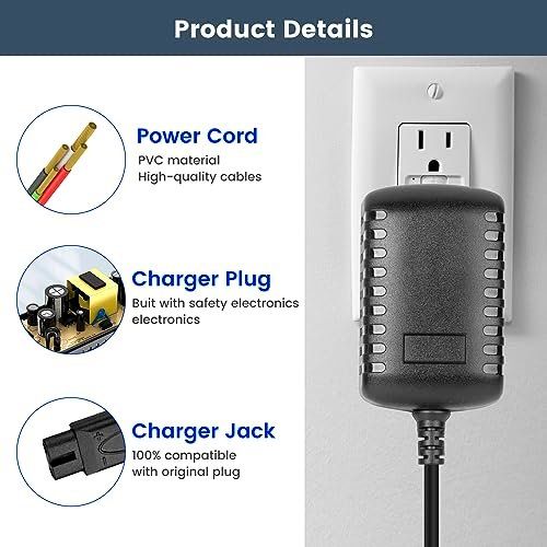Andis ProFoil Lithium TS-1 & TS-2 Shaver Charger – UL Listed, Quick Recharge Replacement - görsel 8