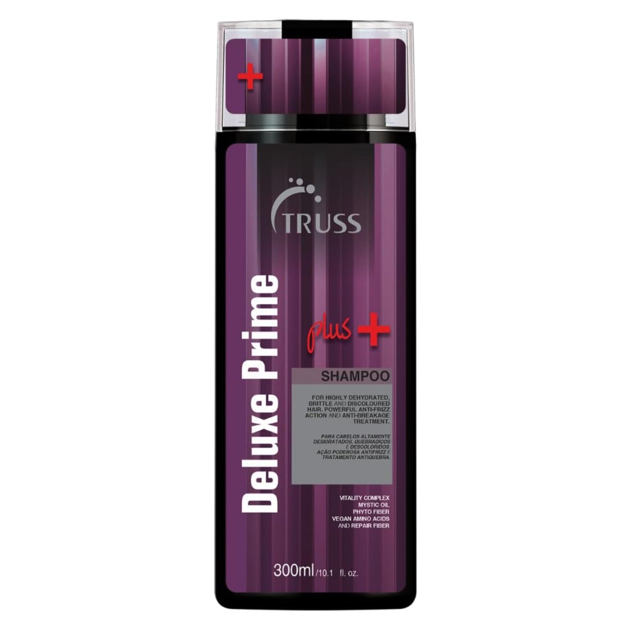 TRUSS Deluxe Prime Plus+ Moisturizing Shampoo for Dry, Damaged Hair - Frizz Control & Breakage Defense, 10.1 Fl Oz Avelisse