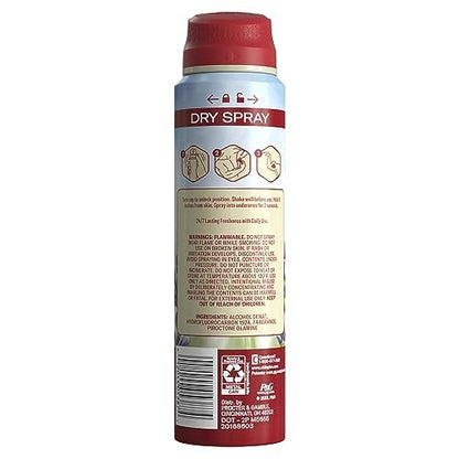 Old Spice Aluminum Free Dry Spray Men's Deodorant, 24/7 Odor Protection, Wilderness Scent of Lavender, 4.3 oz (Pack of 3) Avelisse
