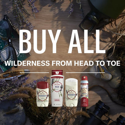 Old Spice Aluminum Free Dry Spray Men's Deodorant, 24/7 Odor Protection, Wilderness Scent of Lavender, 4.3 oz (Pack of 3) Avelisse