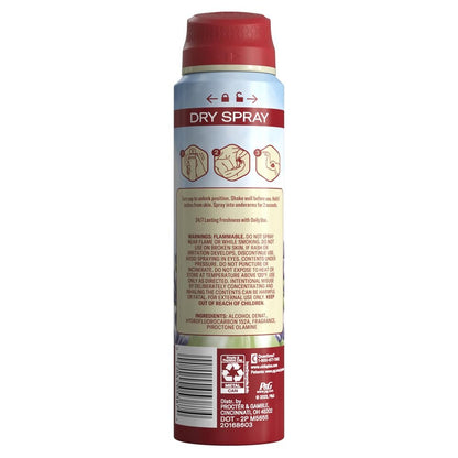 Old Spice Aluminum Free Dry Spray Men's Deodorant, 24/7 Odor Protection, Wilderness Scent of Lavender, 4.3 oz (Pack of 3) Avelisse