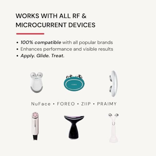 Glow Rose Premium Conductive Gel for Microcurrent & RF Devices - Leave-On, Non-Sticky Performance Skincare, 100 ml Avelisse
