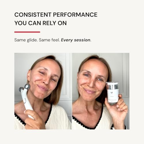 Glow Rose Premium Conductive Gel for Microcurrent & RF Devices - Leave-On, Non-Sticky Performance Skincare, 100 ml Avelisse