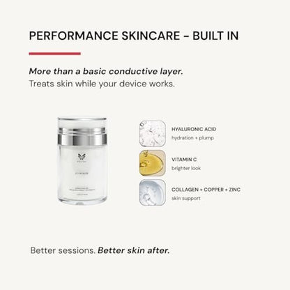 Glow Rose Premium Conductive Gel for Microcurrent & RF Devices - Leave-On, Non-Sticky Performance Skincare, 100 ml Avelisse