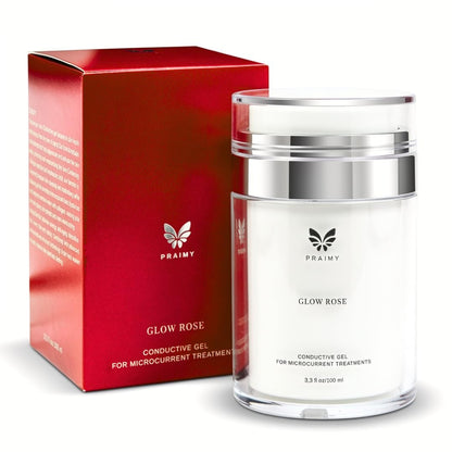 Glow Rose Premium Conductive Gel for Microcurrent & RF Devices - Leave-On, Non-Sticky Performance Skincare, 100 ml Avelisse