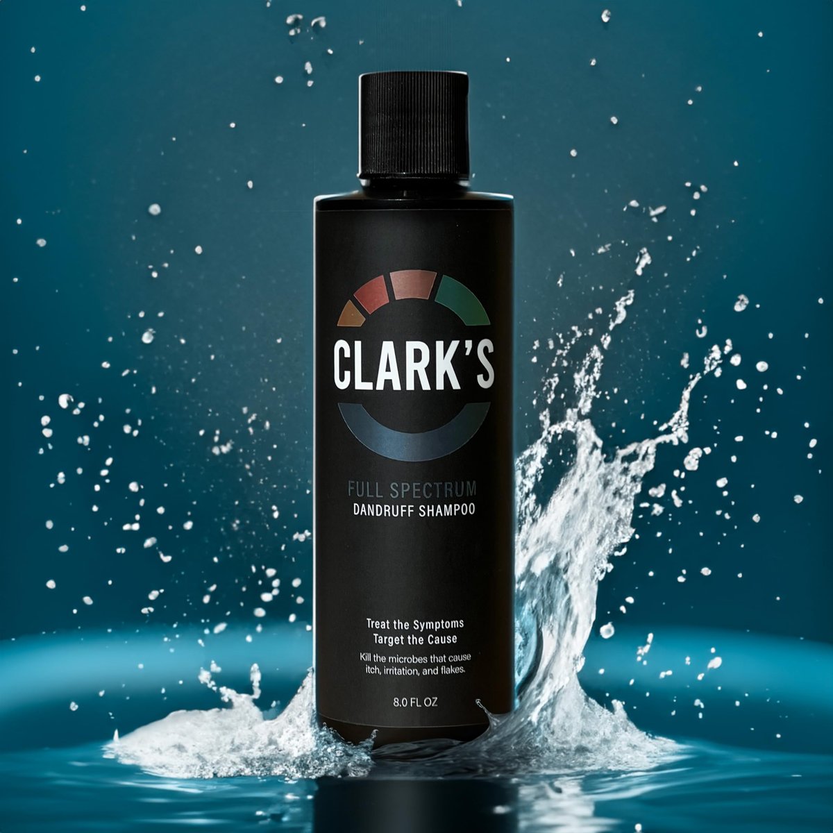 Clark's Medicated Dandruff Shampoo – 0.5% Coal Tar, 3% Salicylic Acid & 1.5% Sulfur – Full Spectrum Formula for Flake & Itch Control – 8 Fl Oz Avelisse