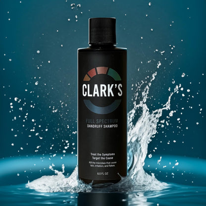Clark's Medicated Dandruff Shampoo – 0.5% Coal Tar, 3% Salicylic Acid & 1.5% Sulfur – Full Spectrum Formula for Flake & Itch Control – 8 Fl Oz Avelisse