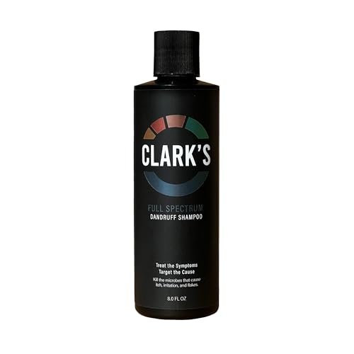 Clark's Medicated Dandruff Shampoo – 0.5% Coal Tar, 3% Salicylic Acid & 1.5% Sulfur – Full Spectrum Formula for Flake & Itch Control – 8 Fl Oz Avelisse