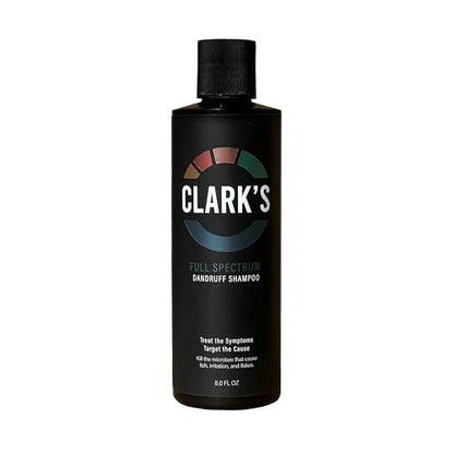 Clark's Medicated Dandruff Shampoo – 0.5% Coal Tar, 3% Salicylic Acid & 1.5% Sulfur – Full Spectrum Formula for Flake & Itch Control – 8 Fl Oz Avelisse