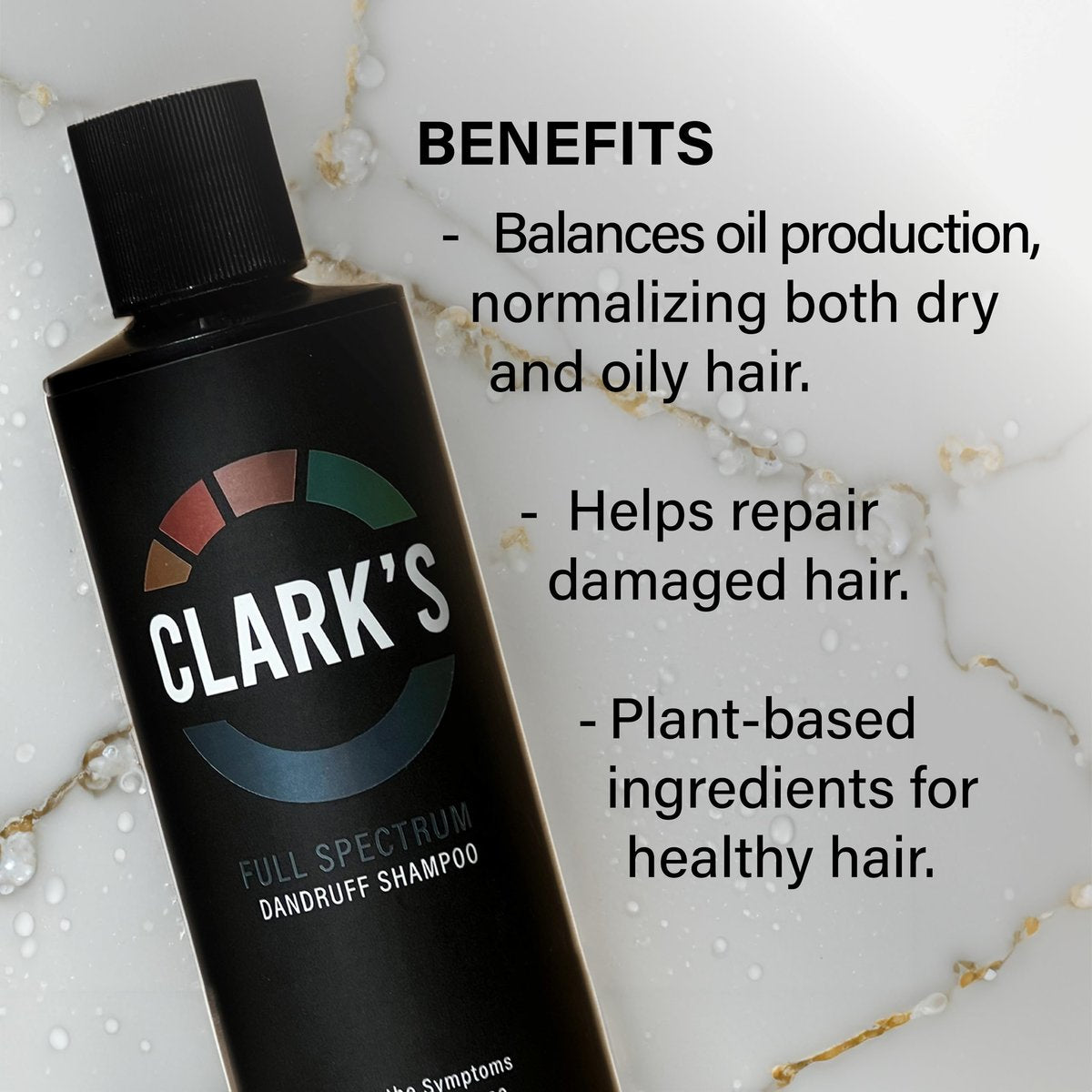 Clark's Medicated Dandruff Shampoo – 0.5% Coal Tar, 3% Salicylic Acid & 1.5% Sulfur – Full Spectrum Formula for Flake & Itch Control – 8 Fl Oz Avelisse