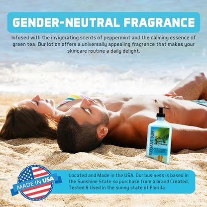 Elegant Sun After Sun Lotion & Tan Extender – Aloe Vera Moisturizer for Sensitive Skin, Ocean Breeze Scent, 18.25 oz Avelisse