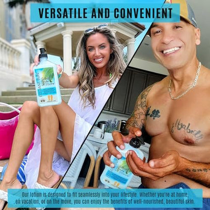 Elegant Sun After Sun Lotion & Tan Extender – Aloe Vera Moisturizer for Sensitive Skin, Ocean Breeze Scent, 18.25 oz Avelisse
