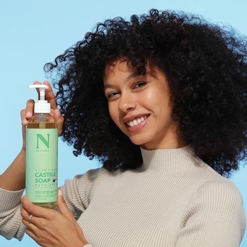 Dr. Natural Castile Liquid Soap - Multi-Use Body Wash, Shampoo and Face Wash - Hydrating Body Soap for Skin, Hair, Pets and Home - Eucalyptus - 16 oz - görsel 6