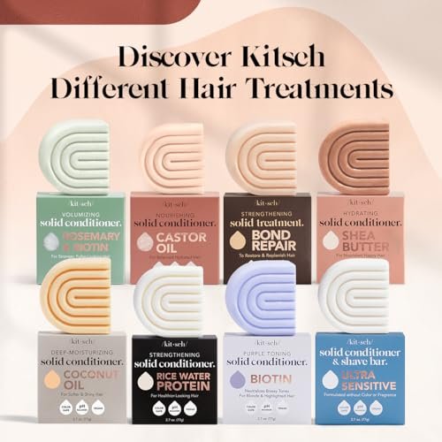 Kitsch Bond Repair Hair Mask – Strengthening Treatment for Damaged & Dry Hair, Solid Hair Care, All Hair Types, Made in USA, 2.7 oz Avelisse